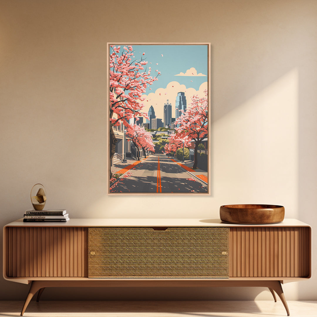 Richardson Travel Poster, Framed Canvas Print, Poster Print, Travel Wall Art, Fine Art Print, Vintage City Poster, Minimalist Poster