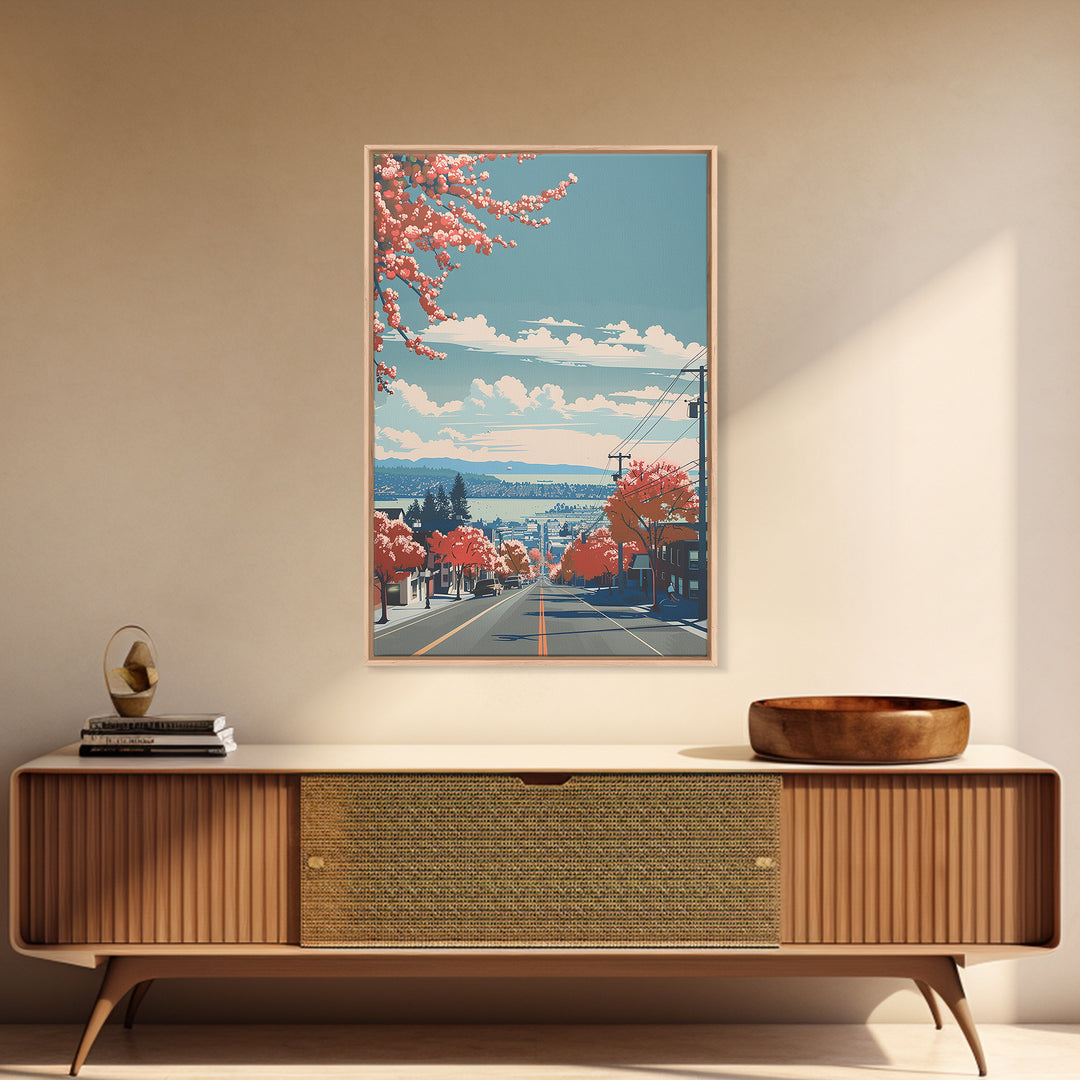 Richmond Travel Poster, Canvas Print, Travel Prints, Landscape Art, Retro Wall Art, Living Room Wall Art, Travel Decor, Travel Print
