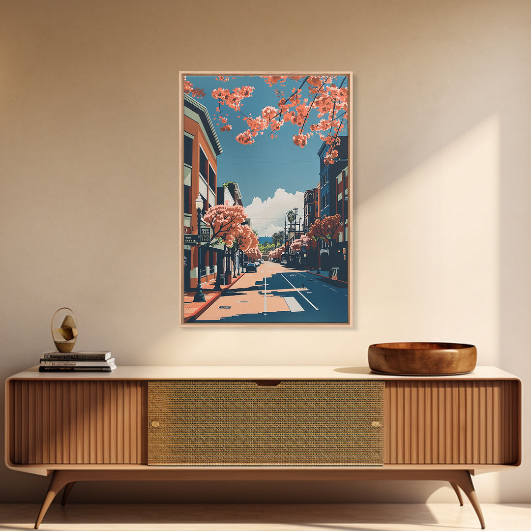 Santa Clara Travel Poster, Canvas Print, Travel Wall Decor, Minimalist Poster, Travel Wall Art, Poster Print, Wall Art, Travel Decor