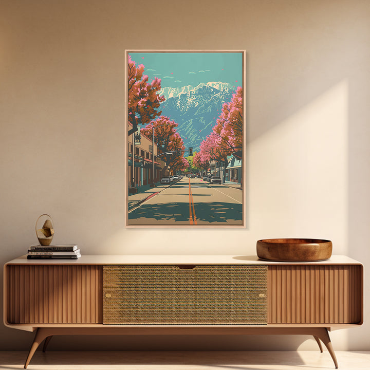 Santa Clarita Travel Poster, Canvas Print, City Travel Poster, Travel Wall Art, Vintage City Poster, Vintage Poster, Vintage Posters
