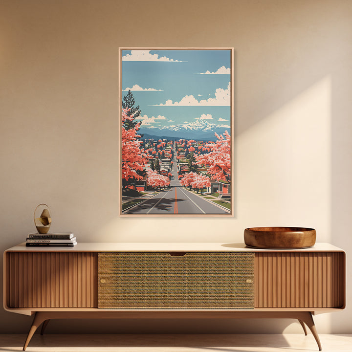 Spokane Valley Travel Poster, Canvas Print, City Travel Poster, Vintage City Poster, Minimalist Poster, Travel Print, Travel Posters