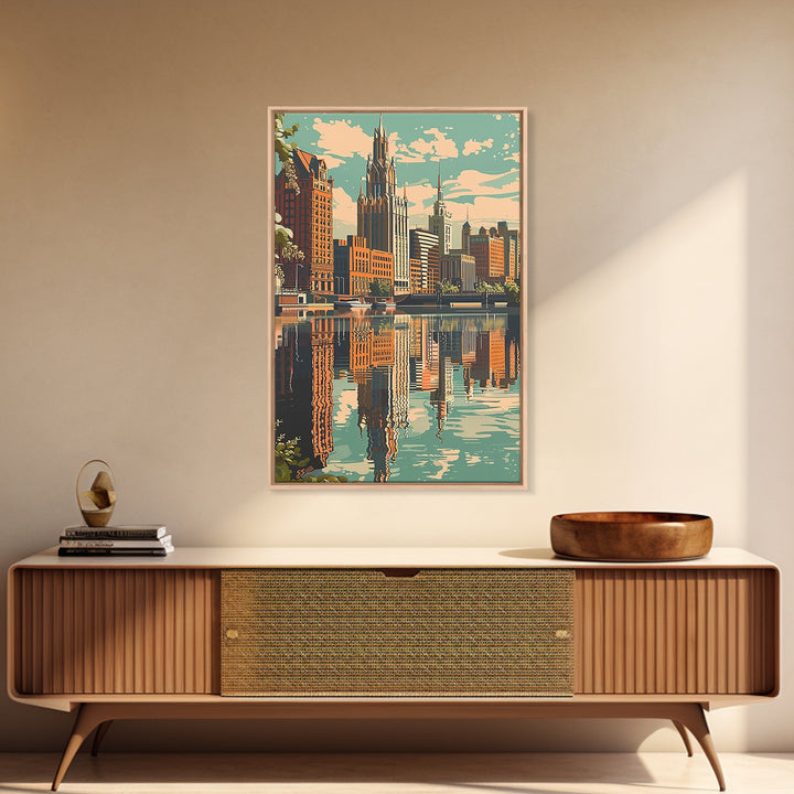 Toledo Travel Poster, Canvas Print, Travel Wall Decor, Minimalist Poster, City Illustration, Fine Art Print, Wall Art, City Wall Art