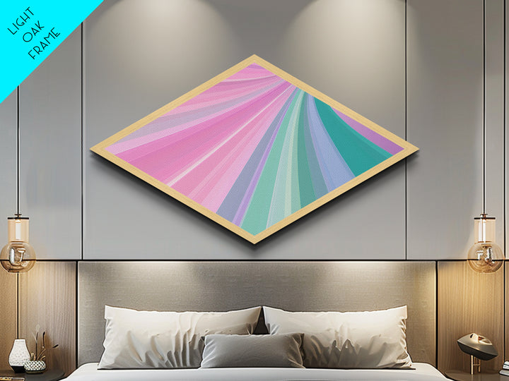 Sunset Faith Horizon Diamond Shaped Canvas Textured Print Christian landscape wall decor inspirational gift rustic farmhouse art