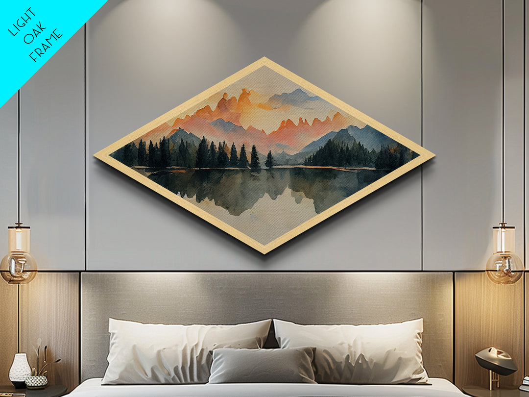 The Forest Fire - Framed Canvas Art Print - Canvas Texture Wall Art - Fire Painting - Depressing Home Decor - Statement Piece