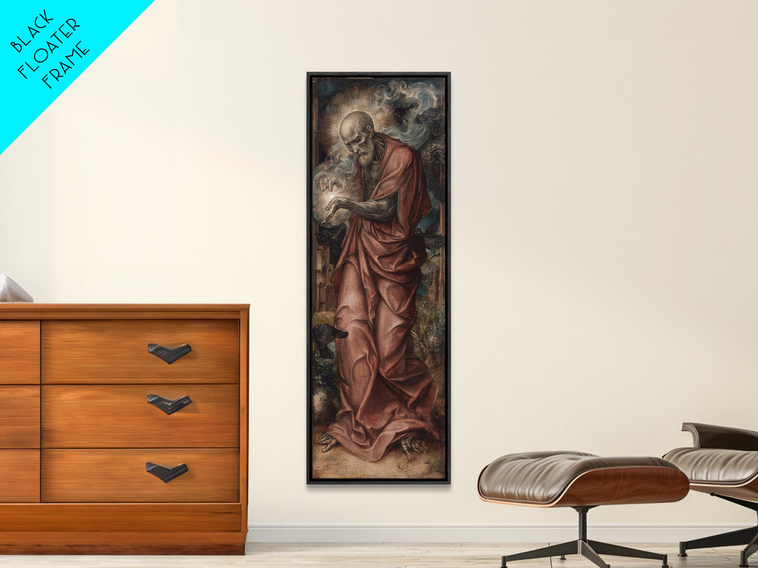 The Ghost Wedding, Dark Renaissance Art, Tall Narrow Wall Art, Dark Fantasy Wall Art, Framed Canvas Print, Halloween Wall Art