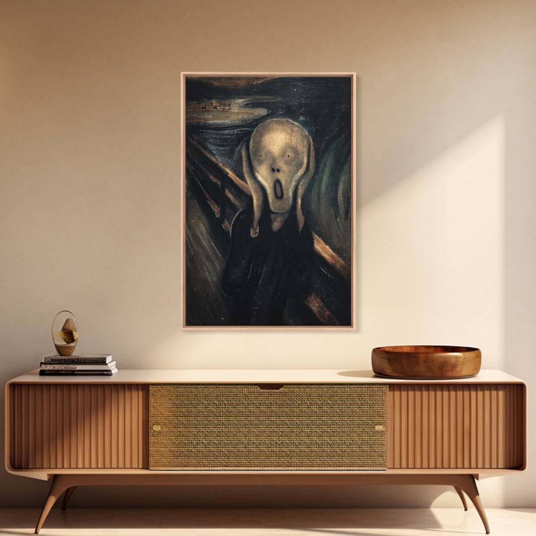 The Antique Spirit Board, Expressionist Gothic Art, Vertical Wall Art, Dark Halloween Decor, Canvas Print, Halloween Wall Art