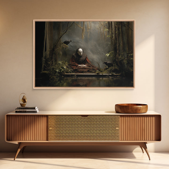 The Dream Eater, Symbolist Gothic Landscape, Landscape Wall Art, Gothic Horror Wall Art, Canvas Print, Halloween Wall Art