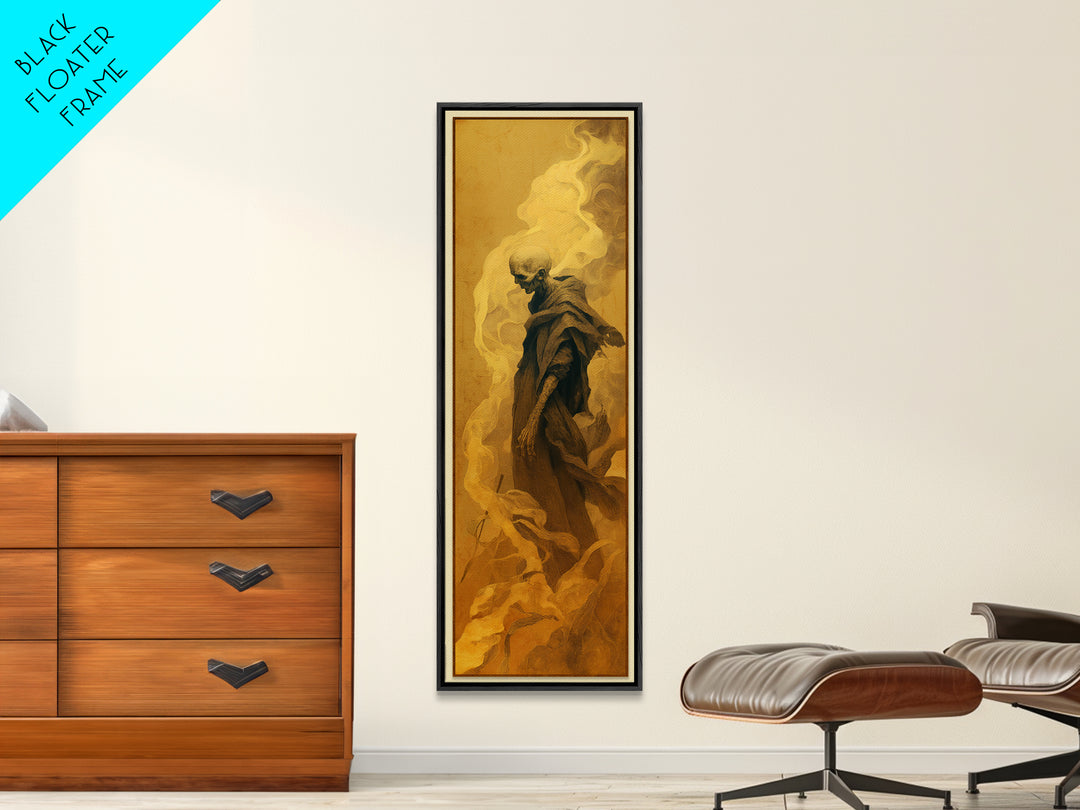 The Dream Eater, Surreal Apocalyptic Art, Tall Narrow Wall Art, Gothic Horror Wall Art, Canvas Print, Halloween Wall Art