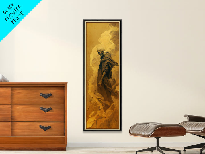 The Dream Eater, Surreal Apocalyptic Art, Tall Narrow Wall Art, Gothic Horror Wall Art, Canvas Print, Halloween Wall Art