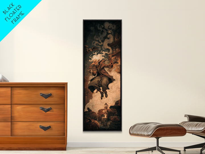 The Goblin Candy Shop, Gothic Nightmare Art, Tall Narrow Wall Art, Macabre Wall Art, Canvas Print, Halloween Wall Art, Halloween Decor