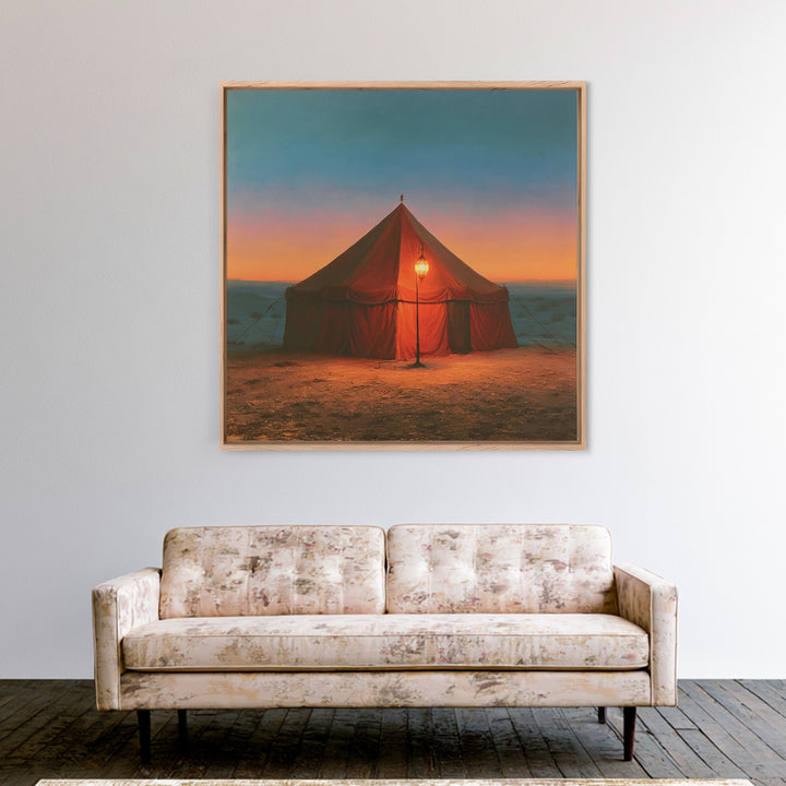 Moroccan Desert Tent Canvas Print, Desert Art, Modern Decor, Southwestern Decor, Fine Art, Desert, Room Decor, Digital Prints, DES-1x1-59