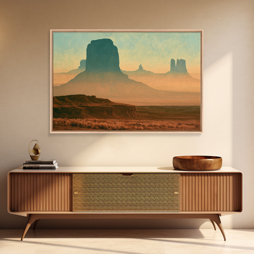 Monument Valley Silhouette Canvas Print, Desert Art, Luxury Decor, Southwestern Decor, Fine Art, Desert, Wall Art Prints, DES-3x2-37