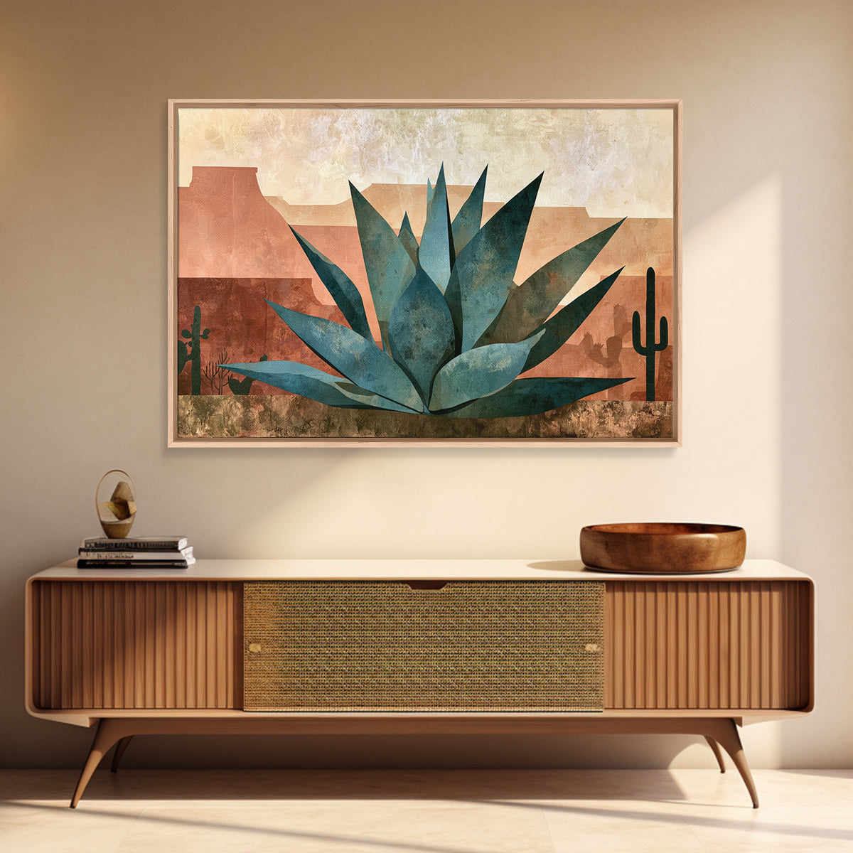 Agave Plant Closeup Canvas Print, Desert Art, Landscape Wall Art, Southwestern Decor, Fine Art, Desert, Luxury Decor, DES-3x2-4