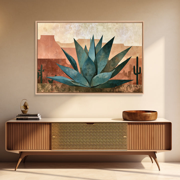 Agave Plant Closeup Canvas Print, Desert Art, Landscape Wall Art, Southwestern Decor, Fine Art, Desert, Luxury Decor, DES-3x2-4