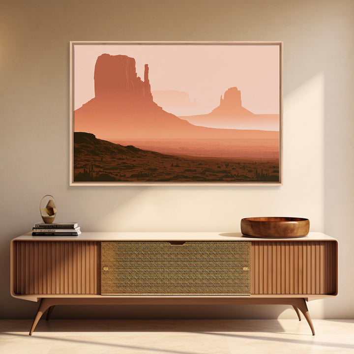 Monument Valley Silhouette Canvas Print, Desert Art, Luxury Decor, Southwestern Decor, Fine Art, Desert, Wall Art Prints, DES-3x2-61