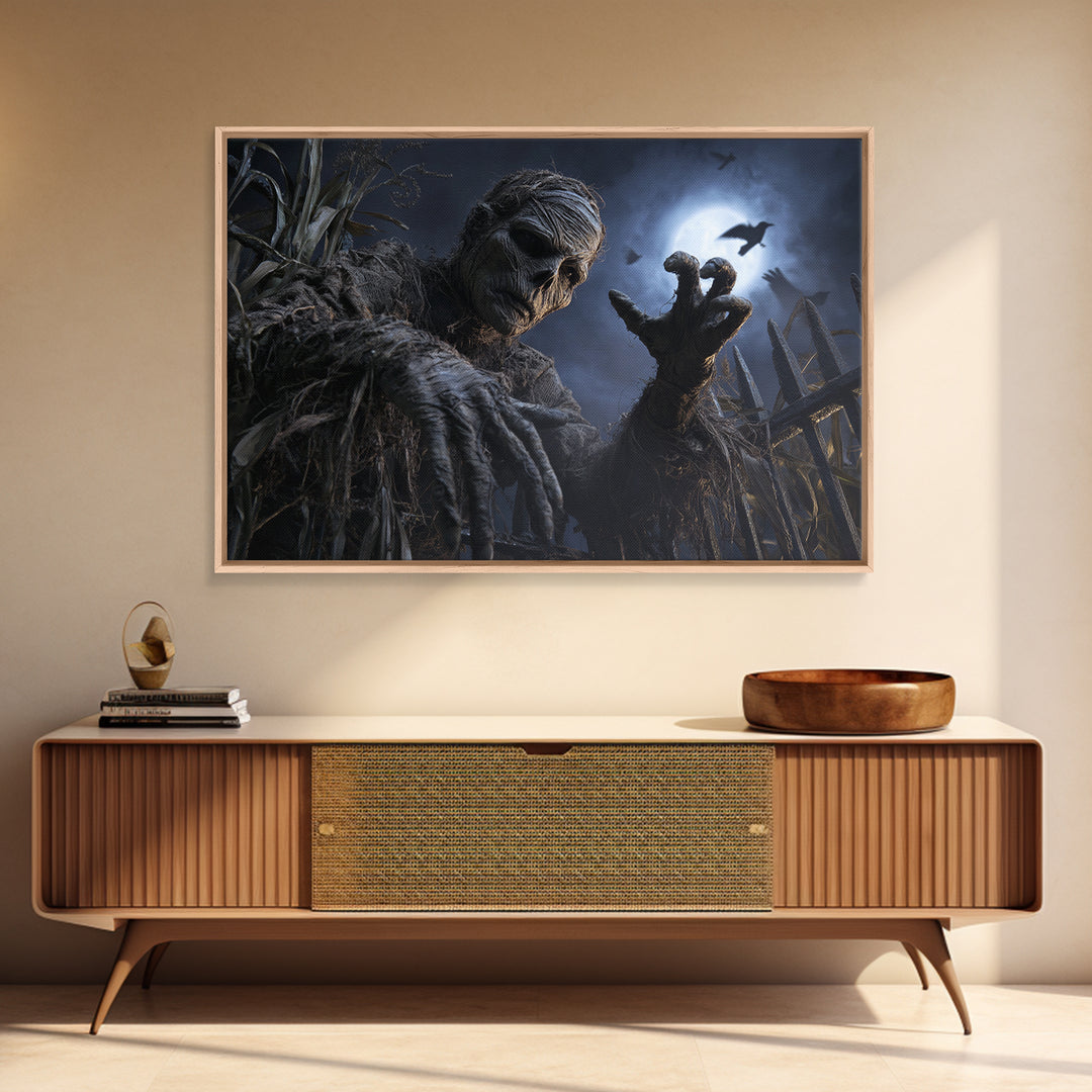 The Bog Mummy, Landscape Wall Art, Spooky Home Decor, Canvas Print, Halloween Wall Decor, Gothic Home Decor, Horror Wall Art