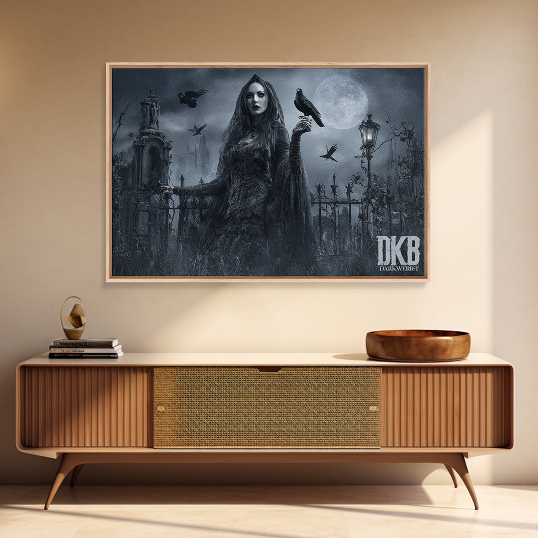 Gothic Romance, Landscape Wall Art, Spooky Home Decor, Canvas Print, Halloween Wall Decor, Gothic Home Decor, Collectible Wall Decor