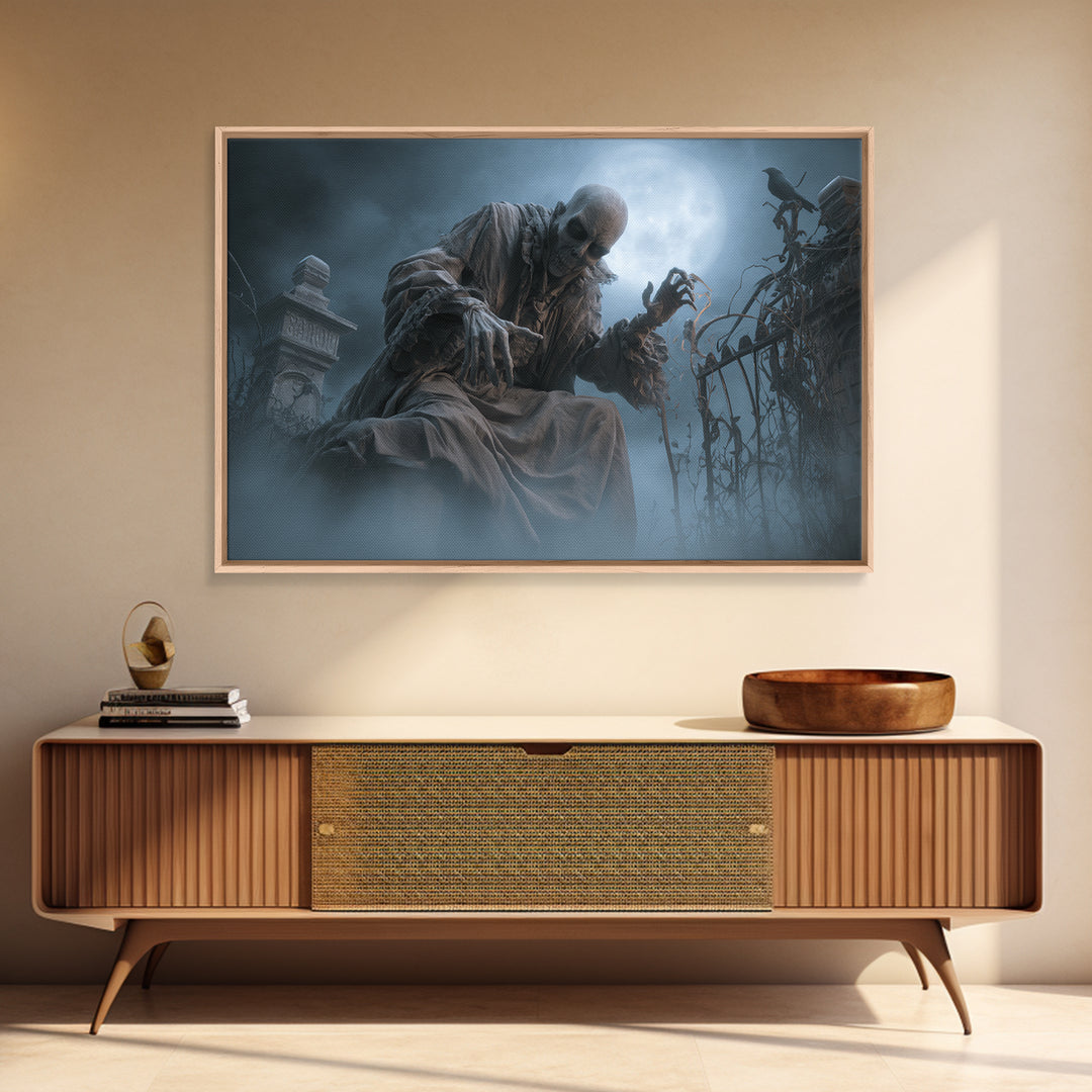 The Dream Eater, Landscape Wall Art, Spooky Home Decor, Canvas Print, Halloween Wall Decor, Gothic Home Decor, Halloween Wall Art