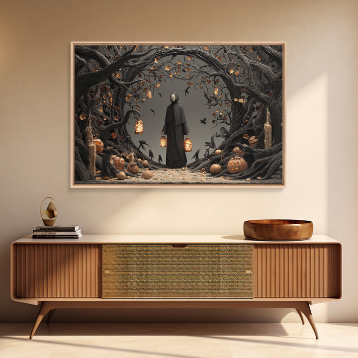 The Soul Collector, Landscape Wall Art, Dark Fantasy Wall Art, Canvas Print, Halloween Wall Decor, Gothic Home Decor, Macabre Wall Art