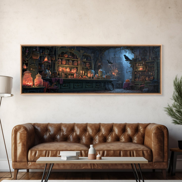 The Goblin Candy Shop, Extra Wide Wall Art, Spooky Home Decor, Canvas Print, Halloween Wall Decor, Gothic Home Decor, Spooky Wall Decor