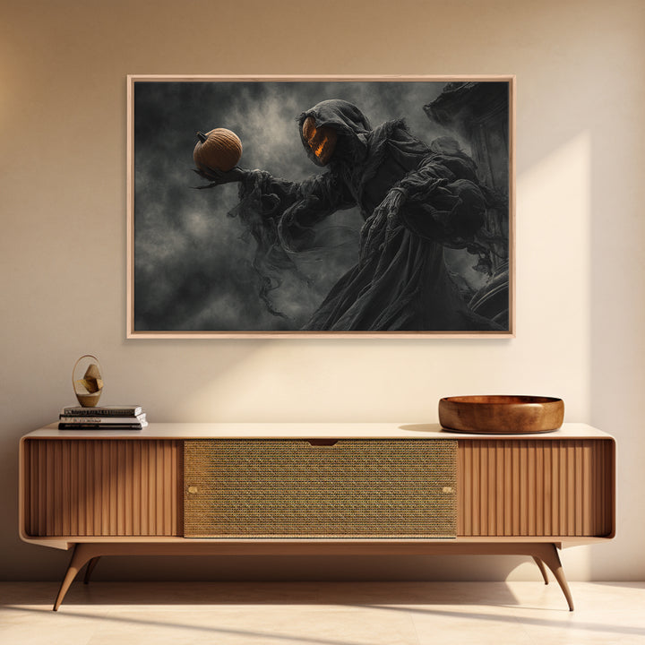 Halloween On Another Planet, Landscape Wall Art, Dark Halloween Decor, Canvas Print, Halloween Wall Decor, Gothic Home Decor