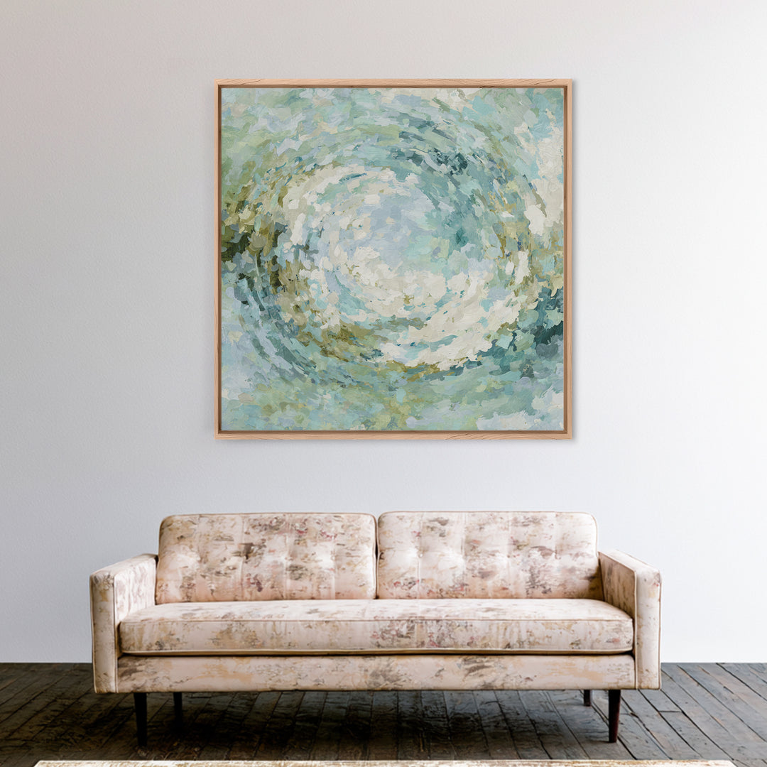 Abstract Water Ripple Pattern Canvas Print, Dental Office Art, Dental Office Decor, Office Decor, Abstract Art, Calm, DOA-1x1-13