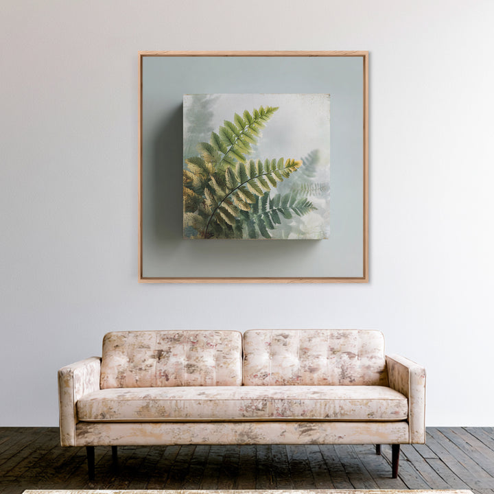 Botanical Fern Study Canvas Print, Dental Office Art, Dental, Office Decor, Fine Art, Calm, Tooth Art, Dentistry Art, DOA-1x1-19