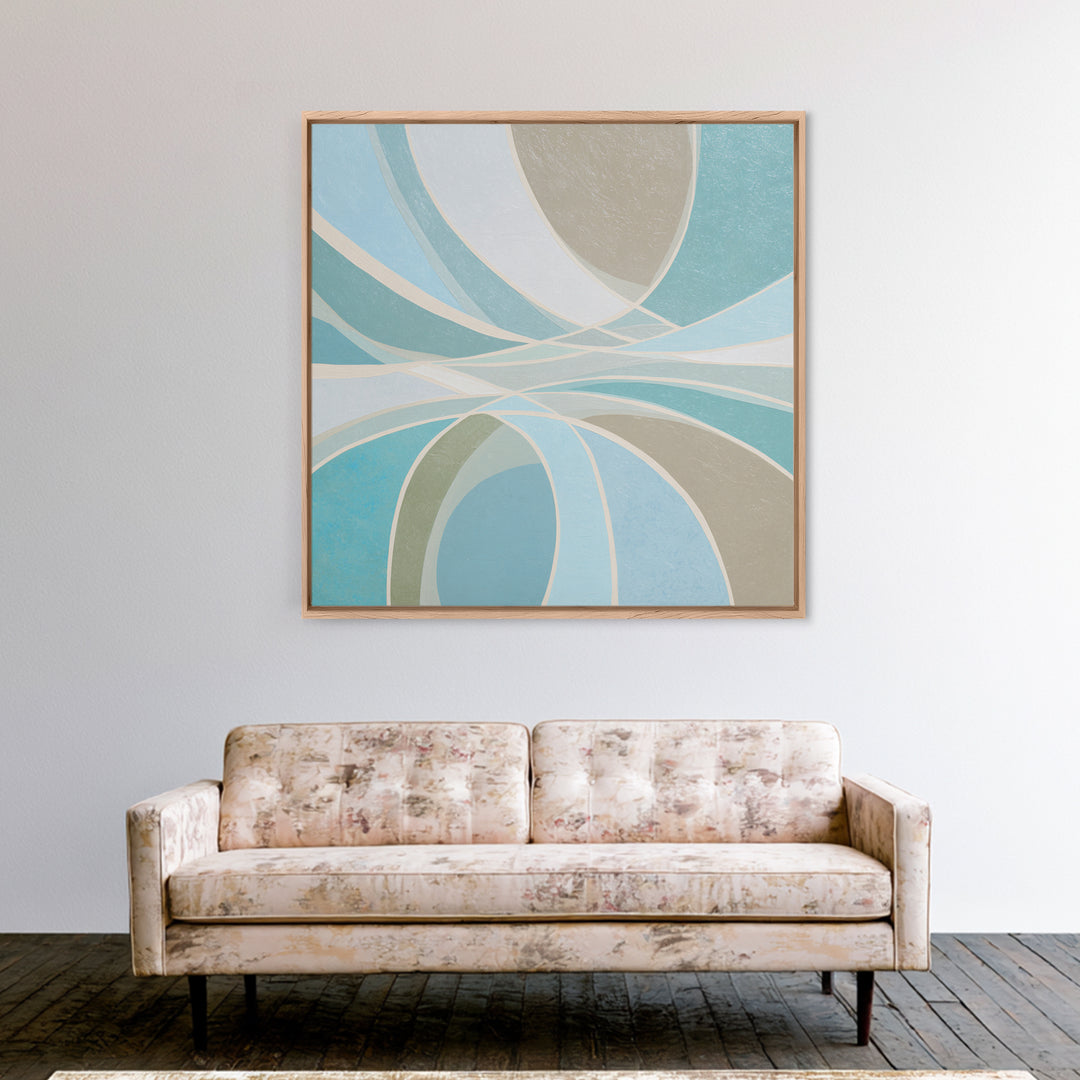 Minimal Smile Curve Abstract Canvas Print, Dental Office Art, Medical Art, Office Decor, Abstract Art, Calm, Medical Office Art, DOA-1x1-5