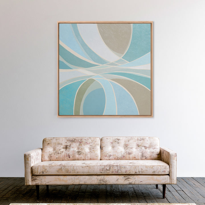 Minimal Smile Curve Abstract Canvas Print, Dental Office Art, Medical Art, Office Decor, Abstract Art, Calm, Medical Office Art, DOA-1x1-5