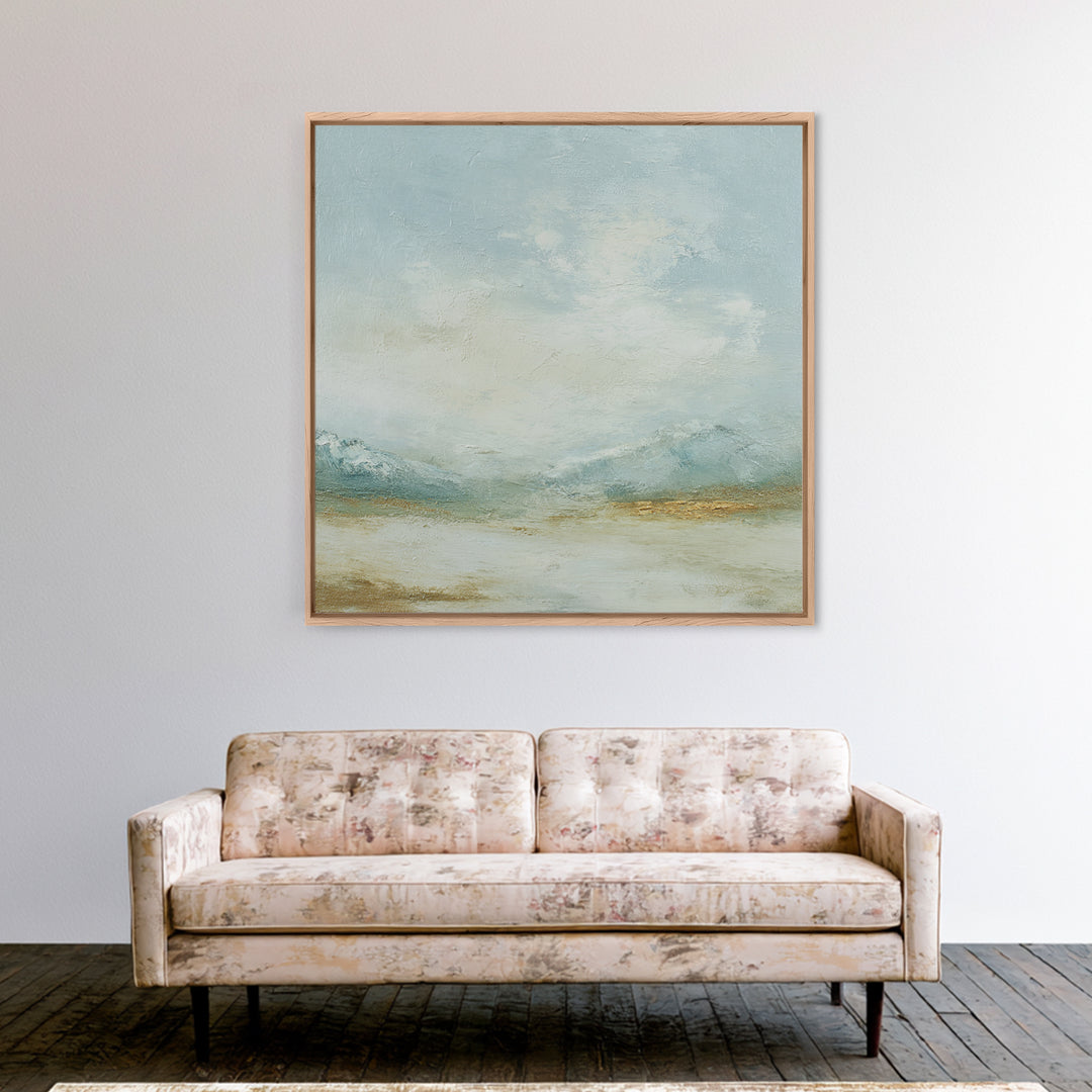 Gentle Mountain Landscape Canvas Print, Dental Office Art, Dental Hygienist, Office Decor, Fine Art, Calm, Statement Artwork, DOA-1x1-76