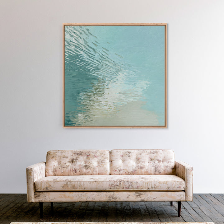 Abstract Water Ripple Pattern Canvas Print, Dental Office Art, Dental Hygienist, Office Decor, Calm, Statement Artwork, DOA-1x1-85