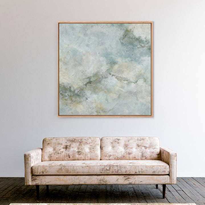 Clean Marble Texture Framed Canvas Print, Dental Office Art, Wall Art, Office Decor, Fine Art, Calm, Dental Office Decor, DOA-1x1-96