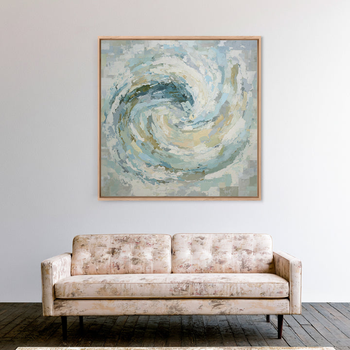 Calming Abstract Ocean Waves Canvas Print, Dental Office Art, Wall Decor, Office Decor, Fine Art, Calm, Contemporary Art, DOA-1x1-97