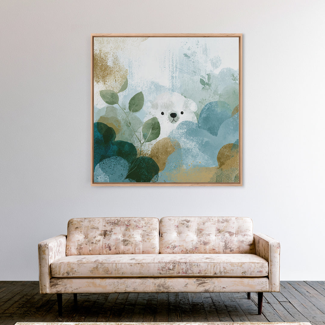 Cheerful Animal Dentist Themed Character Without Text Canvas Print, Dental Office Art, Office Decor, Fine Art, Calm, Art Print, DOA-1x1-98