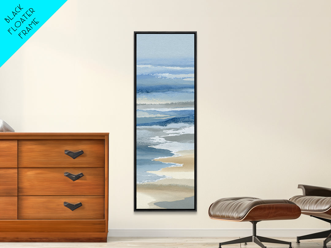 Calming Abstract Ocean Waves Canvas Print, Dental Office Art, Printable Digital, Office Decor, Oil Painting, Calm, DOA-1x3-13
