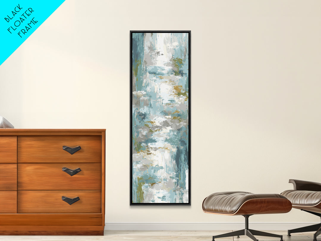 Clean Geometric Art Framed Canvas Print, Dental Office Art, Tooth Art, Office Decor, Calm, Modern Decor, Fine Art Print, DOA-1x3-20