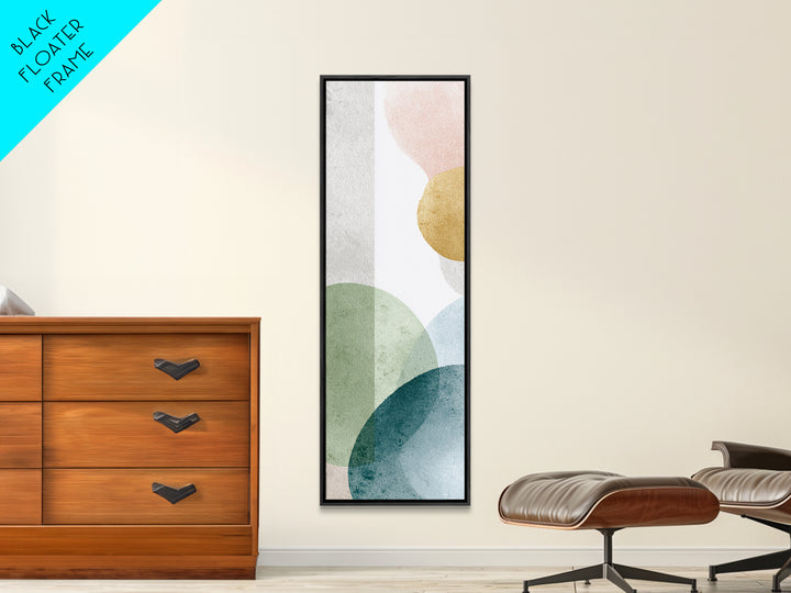 Simple Rainbow Pastel Shapes for Children Canvas Print, Dental Office Art, Dental Decor, Office Decor, Fine Art, Calm, DOA-1x3-57