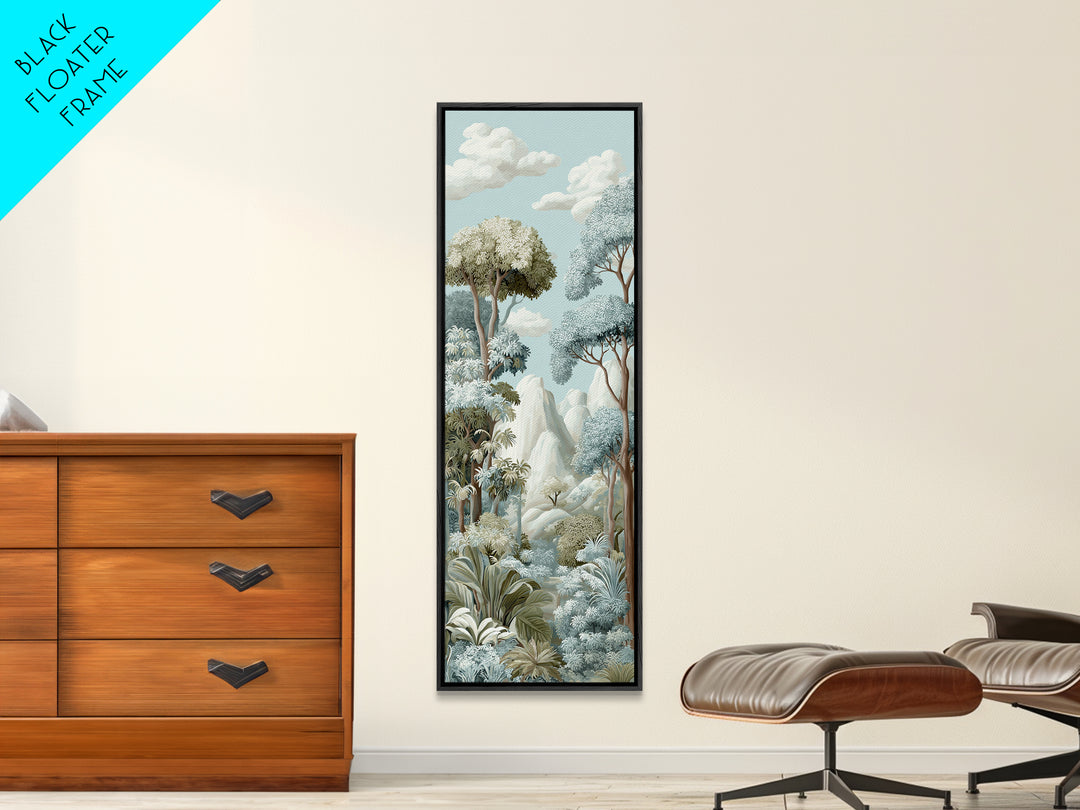 Happy Jungle Animals Framed Canvas Print, Dental Office Art, Dental Assistant, Office Decor, Fine Art, Calm, Gallery Decor, DOA-1x3-74