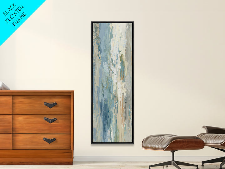 Calming Abstract Ocean Waves Canvas Print, Dental Office Art, Wall Decor, Office Decor, Fine Art, Calm, Contemporary Art, DOA-1x3-85
