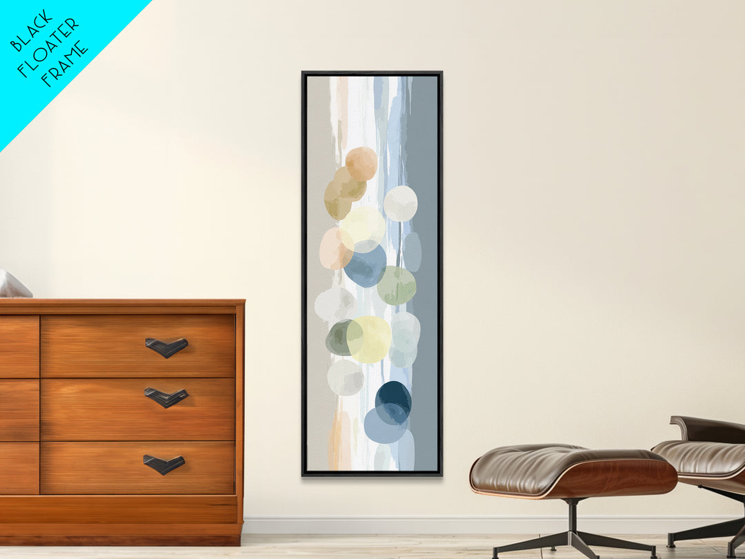 Simple Rainbow Pastel Shapes for Children Canvas Print, Dental Office Art, Dental Decor, Office Decor, Abstract Art, Calm, DOA-1x3-9