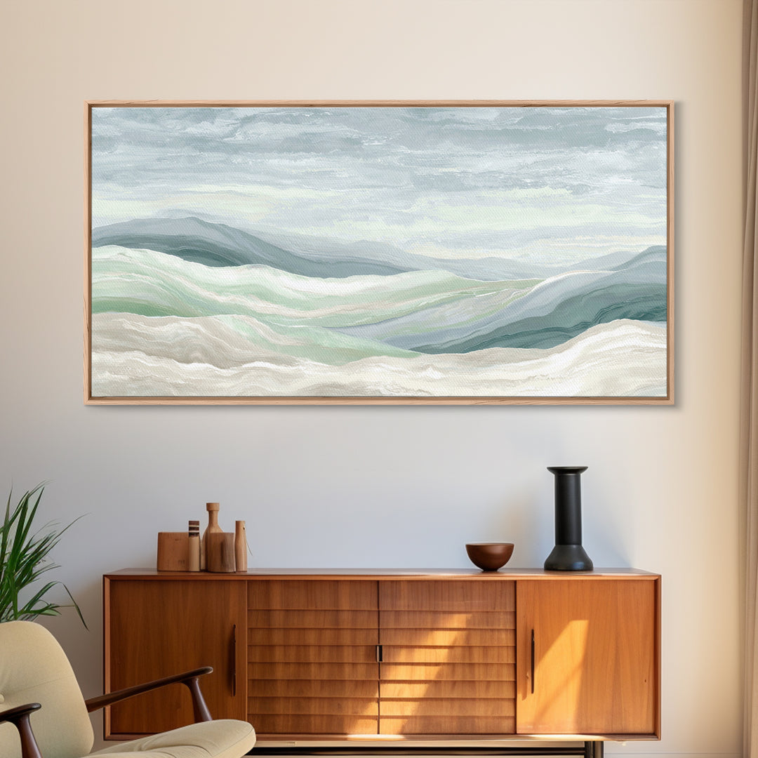 Clean Marble Texture Framed Canvas Print, Dental Office Art, Modern Decor, Office Decor, Fine Art, Calm, Poster, DOA-2x1-20