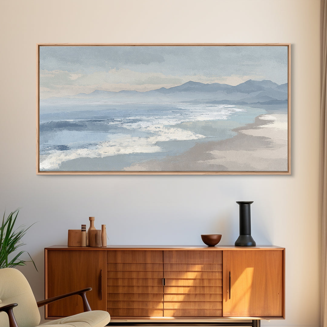 Quiet Coastal Dunes Framed Canvas Print, Dental Office Art, Dentist Art, Office Decor, Fine Art, Calm, Luxury Decor, Art Print, DOA-2x1-42