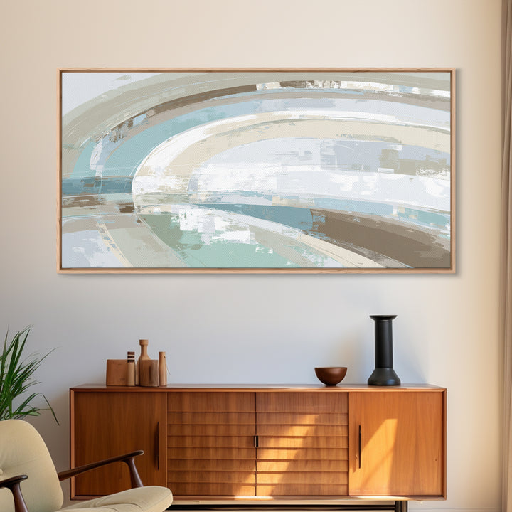 Minimal Smile Curve Abstract Canvas Print, Dental Office Art, Luxury Decor, Office Decor, Abstract Art, Calm, Office Wall Art, DOA-2x1-49