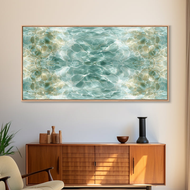 Abstract Water Ripple Pattern Canvas Print, Dental Office Art, Fine Art Print, Office Decor, Abstract Art, Calm, DOA-2x1-57