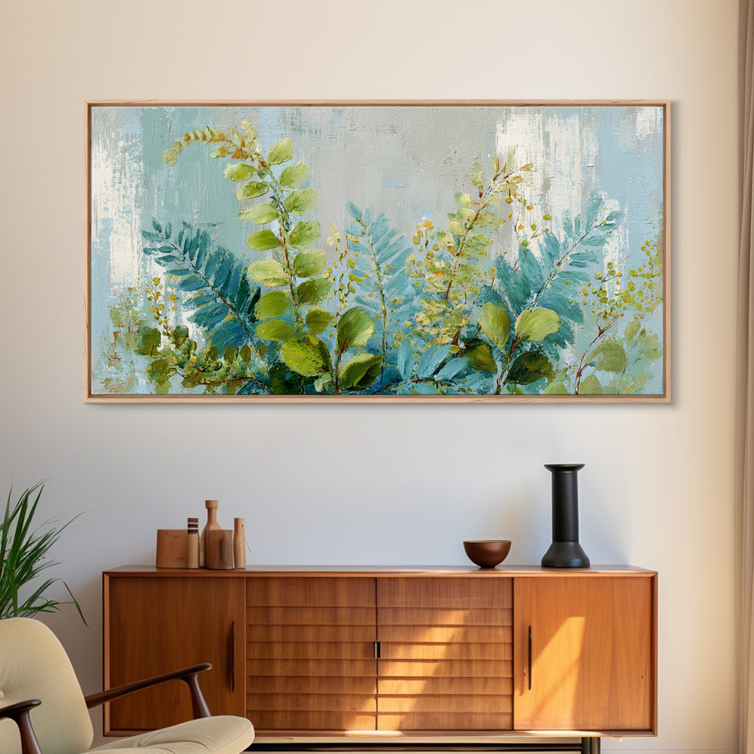 Botanical Fern Study Canvas Print, Dental Office Art, Dental, Office Decor, Watercolor Art, Calm, Tooth Art, Dentistry Art, DOA-2x1-63