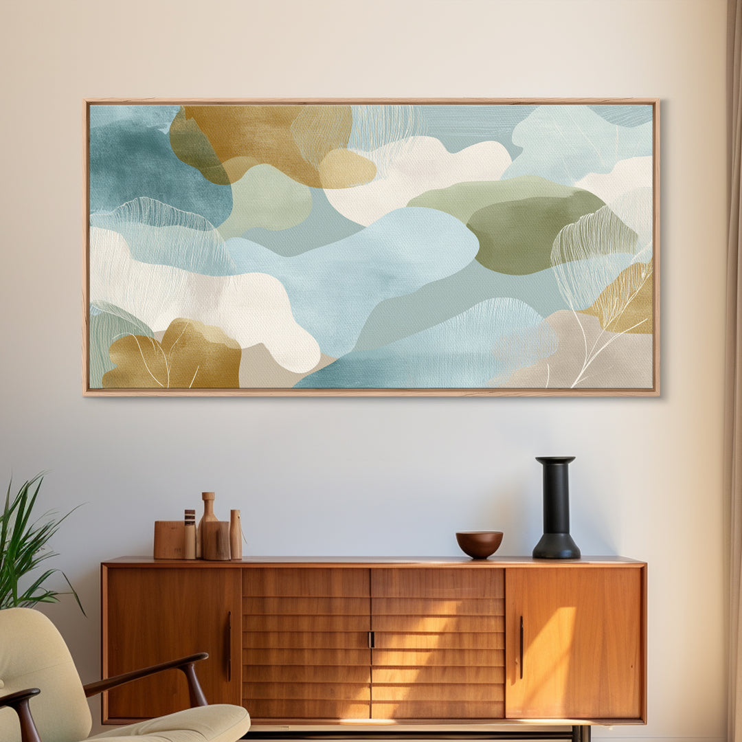 Playful Tooth Shaped Character Canvas Print, Dental Office Art, Art Print, Office Decor, Abstract Art, Calm, Unique Wall Art, DOA-2x1-98