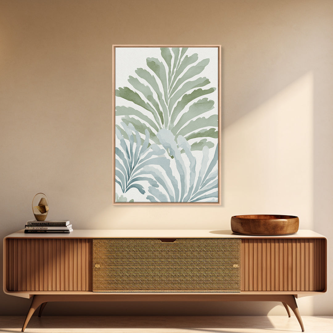 Botanical Fern Study Canvas Print, Dental Office Art, Dental Office Decor, Office Decor, Fine Art, Calm, Science Art, DOA-2x3-27