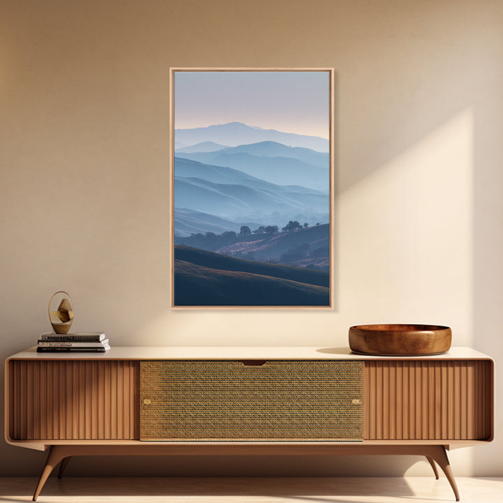 Soft Gradient Sunrise Framed Canvas Print, Dental Office Art, Dental Assistant, Office Decor, Fine Art, Calm, Gallery Decor, DOA-2x3-52