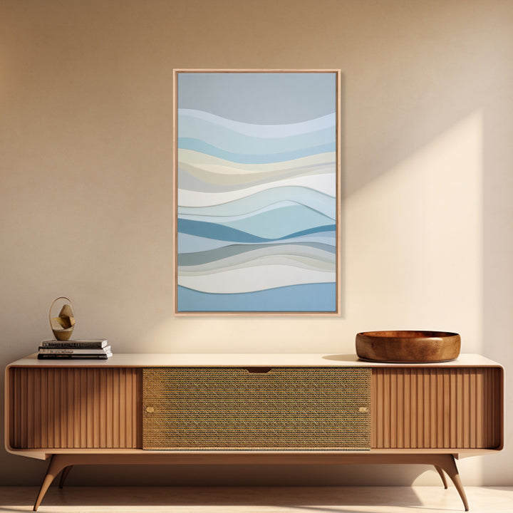 Calming Abstract Ocean Waves Canvas Print, Dental Office Art, Minimalist Decor, Office Decor, Calm, Motivational Poster, DOA-2x3-57