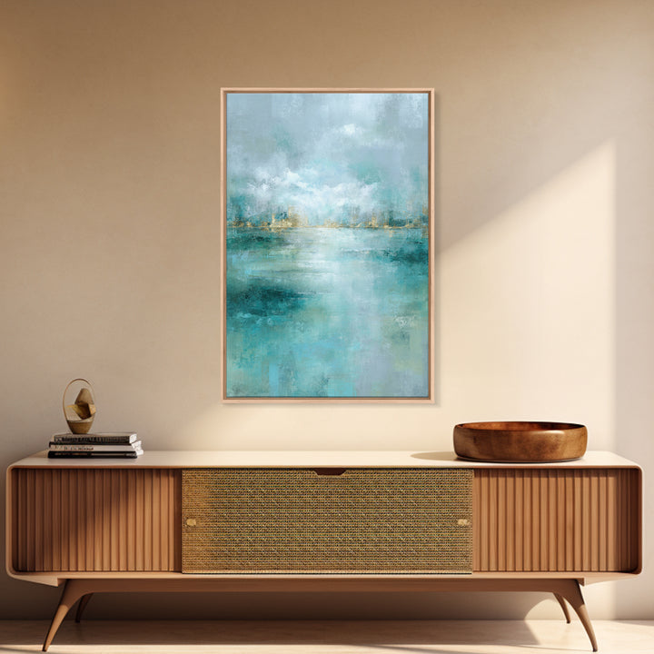 Clean Geometric Art Framed Canvas Print, Dental Office Art, Tooth Art, Office Decor, Abstract Art, Calm, Modern Decor, DOA-2x3-64